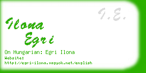 ilona egri business card